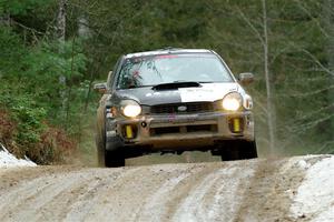 John Farrow / Michael Farrow Subaru WRX on SS7, Hunters-McCormick Lake I.