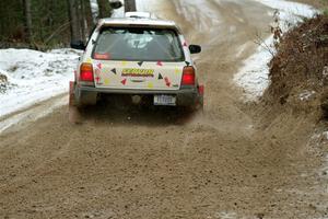 Tayler Hoevenaar / Steven Stewart Subaru Forester on SS7, Hunters-McCormick Lake I.