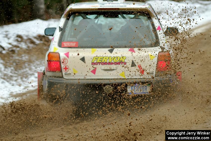 Tayler Hoevenaar / Steven Stewart Subaru Forester on SS7, Hunters-McCormick Lake I.