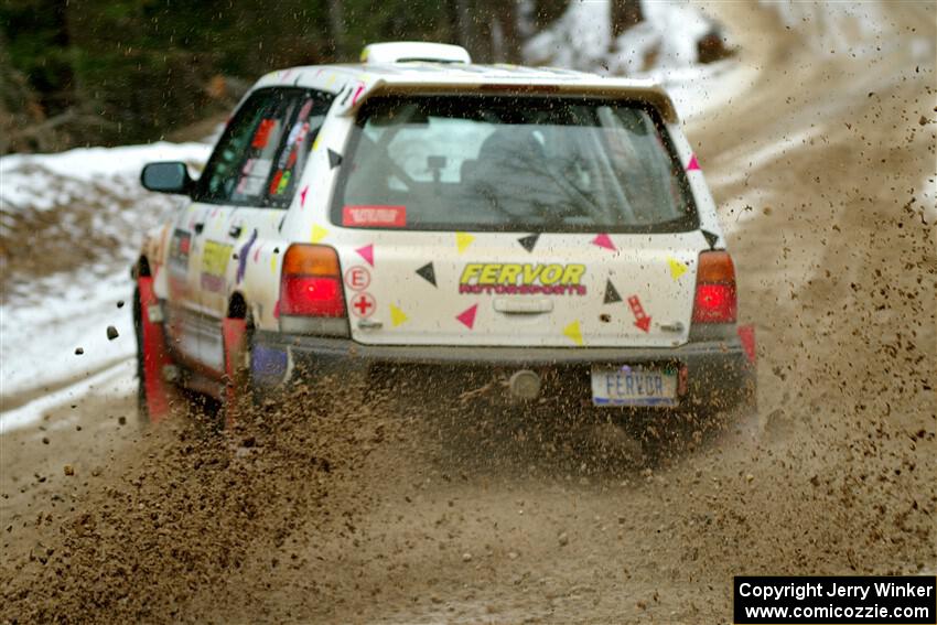 Tayler Hoevenaar / Steven Stewart Subaru Forester on SS7, Hunters-McCormick Lake I.