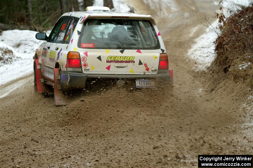 Tayler Hoevenaar / Steven Stewart Subaru Forester on SS7, Hunters-McCormick Lake I.