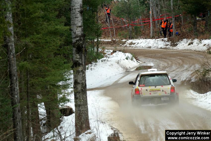 Tayler Hoevenaar / Steven Stewart Subaru Forester on SS7, Hunters-McCormick Lake I.