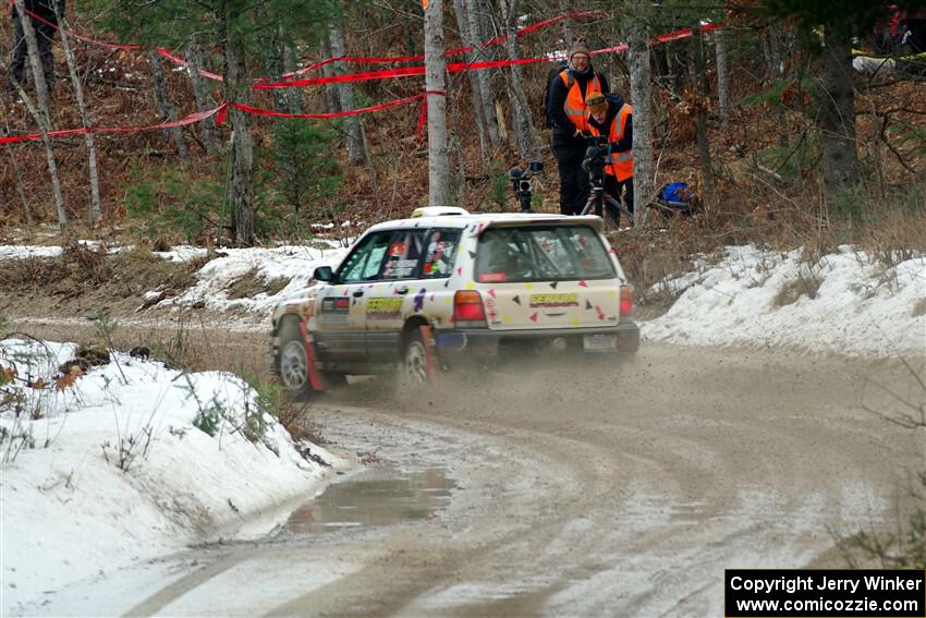 Tayler Hoevenaar / Steven Stewart Subaru Forester on SS7, Hunters-McCormick Lake I.