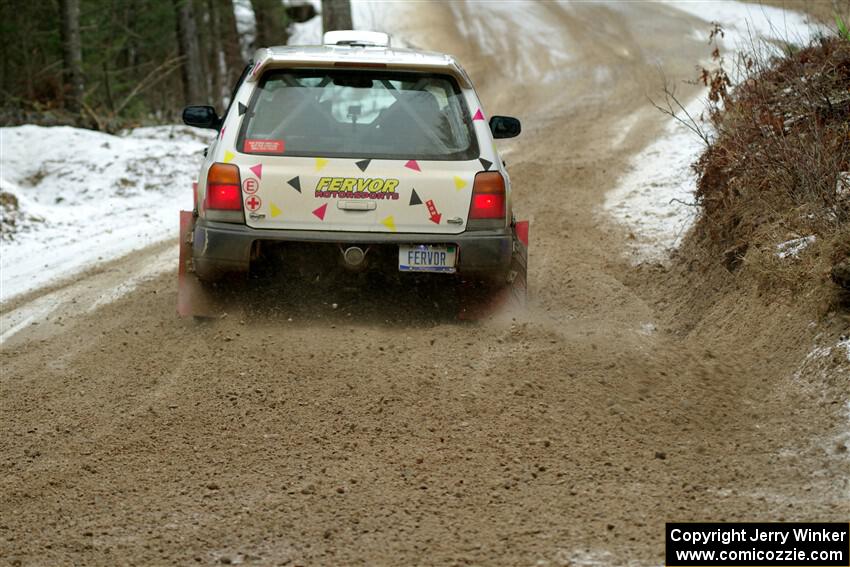 Tayler Hoevenaar / Steven Stewart Subaru Forester on SS7, Hunters-McCormick Lake I.