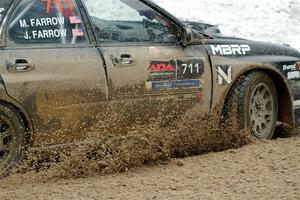 John Farrow / Michael Farrow Subaru WRX on SS7, Hunters-McCormick Lake I.