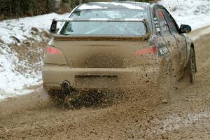 John Farrow / Michael Farrow Subaru WRX on SS7, Hunters-McCormick Lake I.