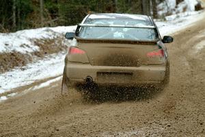 John Farrow / Michael Farrow Subaru WRX on SS7, Hunters-McCormick Lake I.