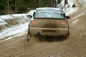 John Farrow / Michael Farrow Subaru WRX on SS7, Hunters-McCormick Lake I.