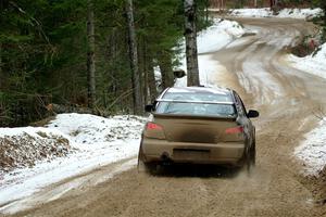 John Farrow / Michael Farrow Subaru WRX on SS7, Hunters-McCormick Lake I.