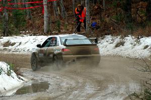 John Farrow / Michael Farrow Subaru WRX on SS7, Hunters-McCormick Lake I.