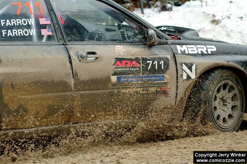 John Farrow / Michael Farrow Subaru WRX on SS7, Hunters-McCormick Lake I.