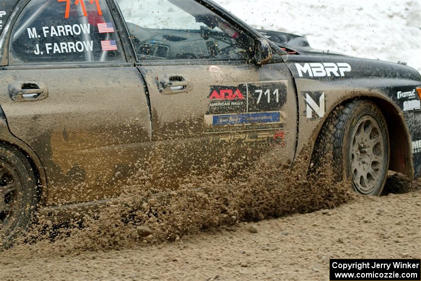 John Farrow / Michael Farrow Subaru WRX on SS7, Hunters-McCormick Lake I.