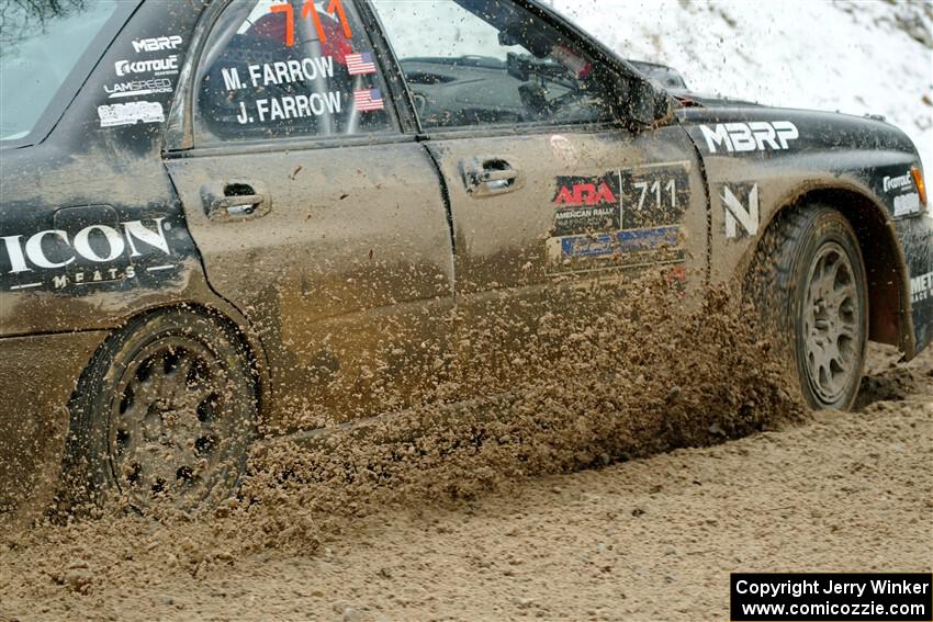 John Farrow / Michael Farrow Subaru WRX on SS7, Hunters-McCormick Lake I.