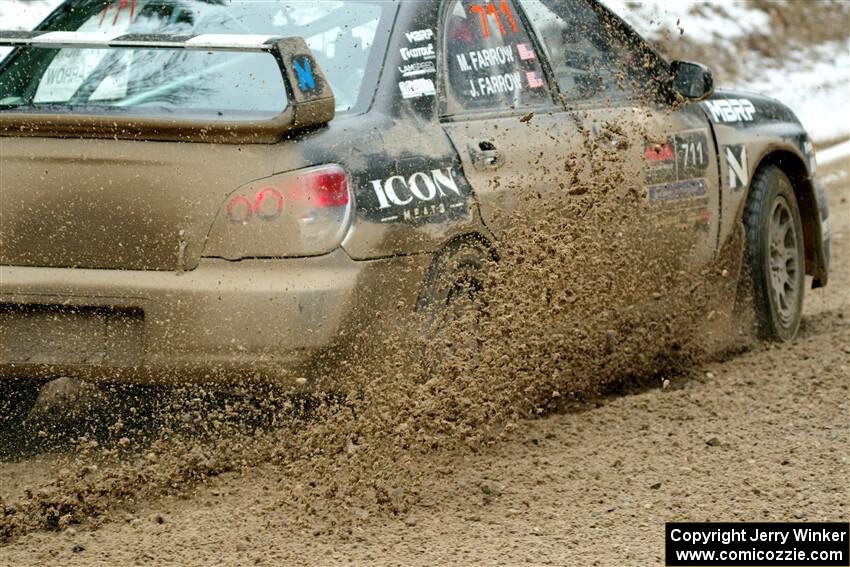 John Farrow / Michael Farrow Subaru WRX on SS7, Hunters-McCormick Lake I.