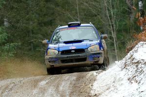 Nick Balzer / Jon Schrage Subaru WRX Wagon on SS7, Hunters-McCormick Lake I.