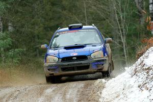 Nick Balzer / Jon Schrage Subaru WRX Wagon on SS7, Hunters-McCormick Lake I.