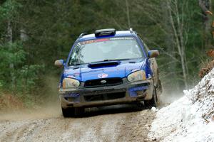 Nick Balzer / Jon Schrage Subaru WRX Wagon on SS7, Hunters-McCormick Lake I.