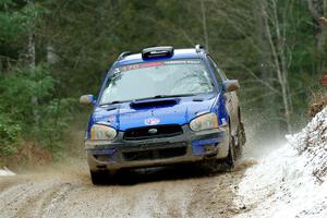 Nick Balzer / Jon Schrage Subaru WRX Wagon on SS7, Hunters-McCormick Lake I.