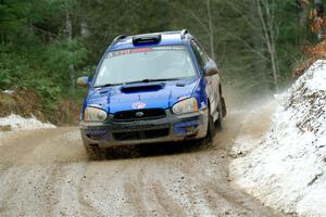 Nick Balzer / Jon Schrage Subaru WRX Wagon on SS7, Hunters-McCormick Lake I.