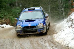 Nick Balzer / Jon Schrage Subaru WRX Wagon on SS7, Hunters-McCormick Lake I.