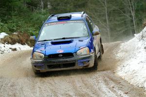 Nick Balzer / Jon Schrage Subaru WRX Wagon on SS7, Hunters-McCormick Lake I.