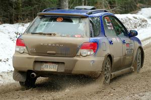 Nick Balzer / Jon Schrage Subaru WRX Wagon on SS7, Hunters-McCormick Lake I.