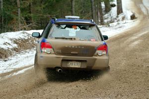 Nick Balzer / Jon Schrage Subaru WRX Wagon on SS7, Hunters-McCormick Lake I.