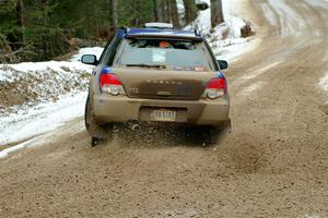 Nick Balzer / Jon Schrage Subaru WRX Wagon on SS7, Hunters-McCormick Lake I.