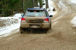 Nick Balzer / Jon Schrage Subaru WRX Wagon on SS7, Hunters-McCormick Lake I.