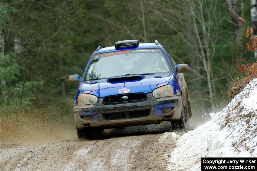 Nick Balzer / Jon Schrage Subaru WRX Wagon on SS7, Hunters-McCormick Lake I.