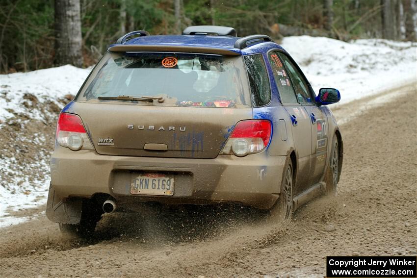 Nick Balzer / Jon Schrage Subaru WRX Wagon on SS7, Hunters-McCormick Lake I.