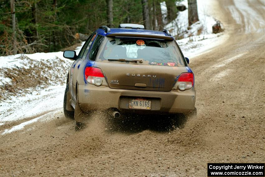 Nick Balzer / Jon Schrage Subaru WRX Wagon on SS7, Hunters-McCormick Lake I.