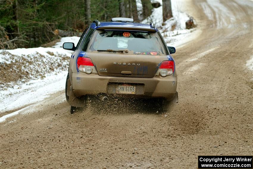 Nick Balzer / Jon Schrage Subaru WRX Wagon on SS7, Hunters-McCormick Lake I.