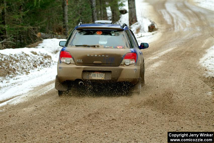 Nick Balzer / Jon Schrage Subaru WRX Wagon on SS7, Hunters-McCormick Lake I.