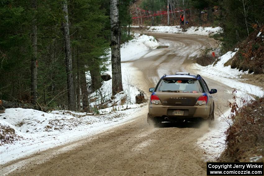 Nick Balzer / Jon Schrage Subaru WRX Wagon on SS7, Hunters-McCormick Lake I.