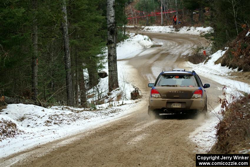 Nick Balzer / Jon Schrage Subaru WRX Wagon on SS7, Hunters-McCormick Lake I.