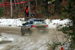 Nick Balzer / Jon Schrage Subaru WRX Wagon on SS7, Hunters-McCormick Lake I.