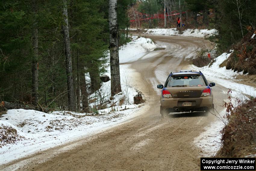 Nick Balzer / Jon Schrage Subaru WRX Wagon on SS7, Hunters-McCormick Lake I.