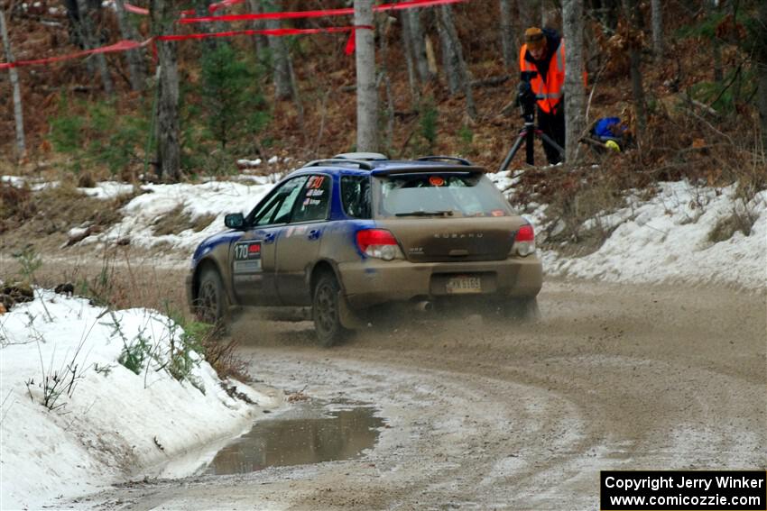 Nick Balzer / Jon Schrage Subaru WRX Wagon on SS7, Hunters-McCormick Lake I.