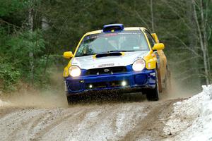 Tom Mayer / Karl Mayer Subaru WRX on SS7, Hunters-McCormick Lake I.