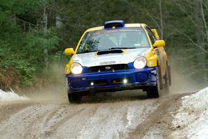 Tom Mayer / Karl Mayer Subaru WRX on SS7, Hunters-McCormick Lake I.