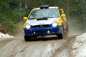 Tom Mayer / Karl Mayer Subaru WRX on SS7, Hunters-McCormick Lake I.