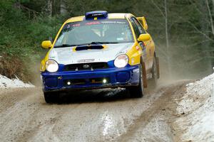 Tom Mayer / Karl Mayer Subaru WRX on SS7, Hunters-McCormick Lake I.