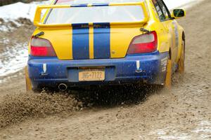 Tom Mayer / Karl Mayer Subaru WRX on SS7, Hunters-McCormick Lake I.