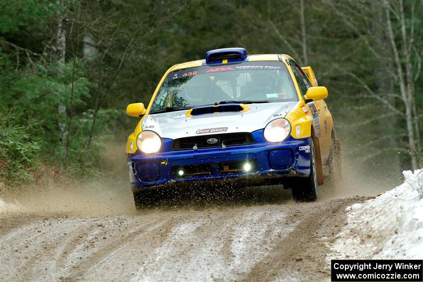 Tom Mayer / Karl Mayer Subaru WRX on SS7, Hunters-McCormick Lake I.