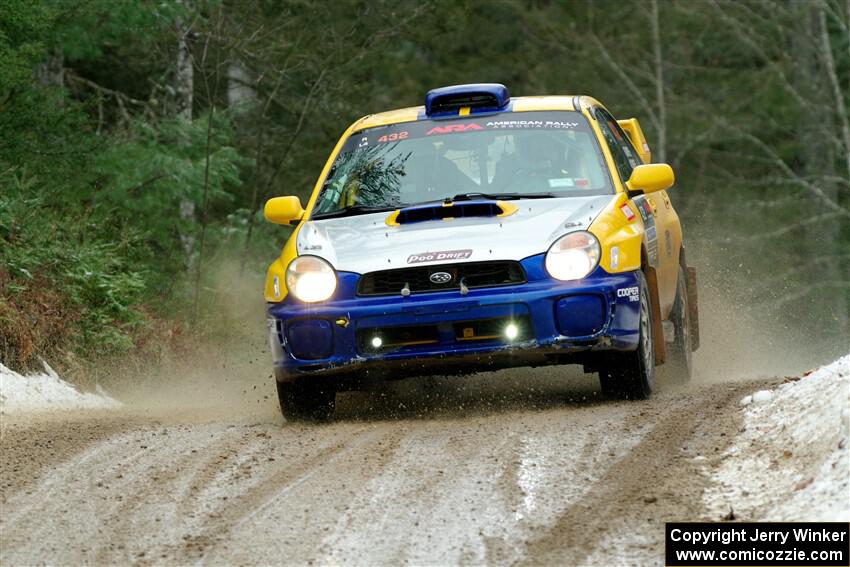 Tom Mayer / Karl Mayer Subaru WRX on SS7, Hunters-McCormick Lake I.