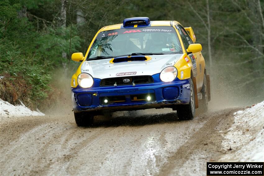 Tom Mayer / Karl Mayer Subaru WRX on SS7, Hunters-McCormick Lake I.