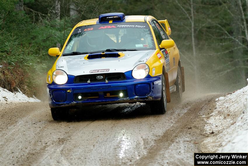 Tom Mayer / Karl Mayer Subaru WRX on SS7, Hunters-McCormick Lake I.