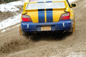 Tom Mayer / Karl Mayer Subaru WRX on SS7, Hunters-McCormick Lake I.