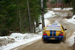 Tom Mayer / Karl Mayer Subaru WRX on SS7, Hunters-McCormick Lake I.